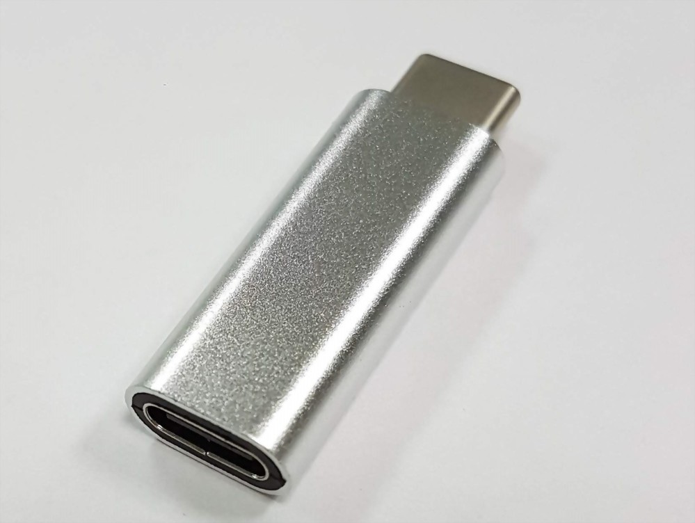 USB C Male to USB C Female Adaptor, Metal