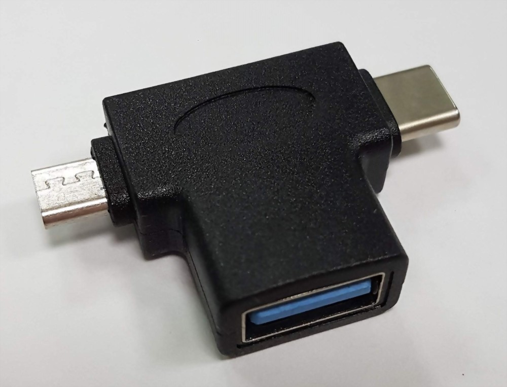 USB C Male to Micro Male+USB3.0 Female Adaptor