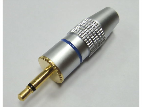 3.5mm Mono Plug, Pearl Chrome Plated