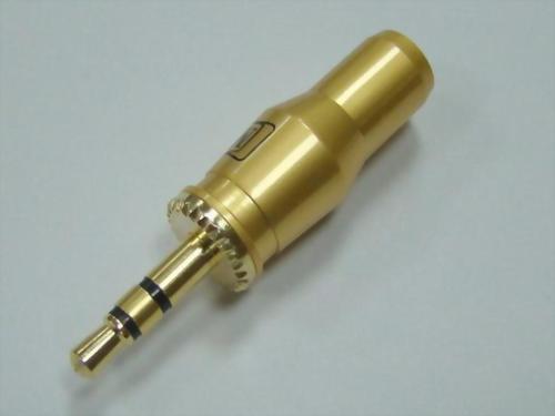 3.5mm Stereo Plug, Pearl Gold Handle
