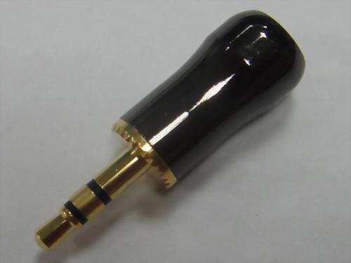 3.5mm Stereo Plug Tin Plated Nickel Handle for 5mm Cable