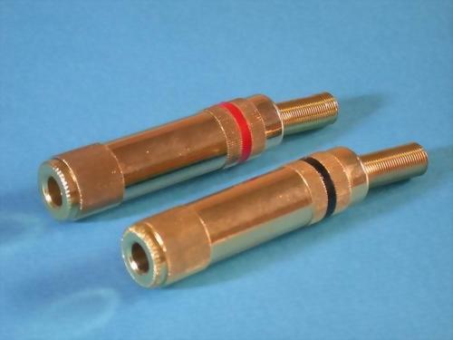 1/4" STEREO JACK, GOLD