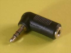 3.5MM STEREO PLUG TO JACK, RT. ANGLE