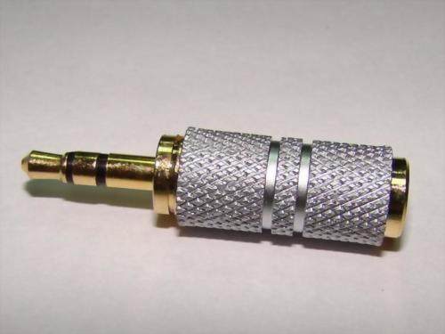 3.5mm Stereo Plug To 2.5mm Stereo Jack, Chrome Plated.