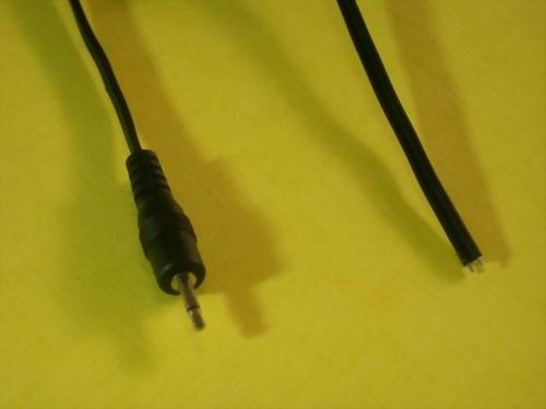 2.5MM MONO PLUG, ONE END STRIPPED AND TIN PLATED