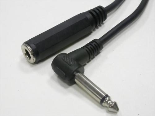 RT.ANGLE 6.3MM MONO PLUG-6.3MM STEREO JACK RT.ANGLE 6.3MM MONO PLUG-6.3MM STEREO JACK