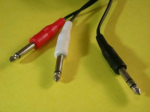 6.3MM STEREO PLUG-2X6.3MM MONO PLUGS