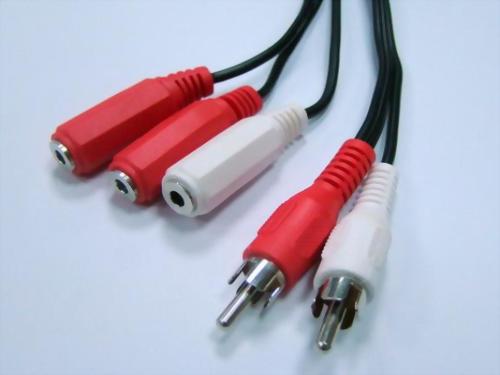 2*RCA Plugs - 3*3.5mm Stereo Jacks