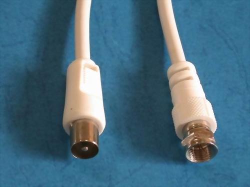 F PLUG-COAXIAL TV PLUG