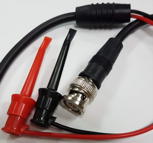 BNC Plug - 2xIC Test Clips