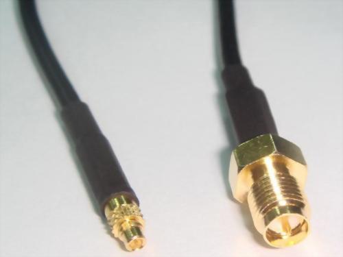 MMCX Plug - R/P SMA Jack Crimp Type