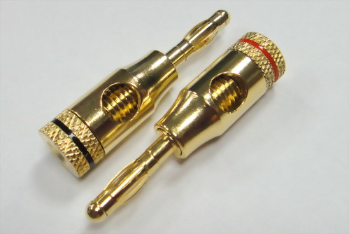 Banana Plug , Screw Type. Ring: Red, Black