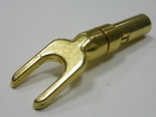 SPADE PLUG,SCREW TYPE FOR 4MM CABLE (2 PARTS)