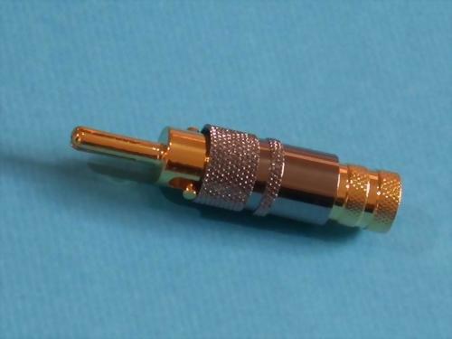 LOCK-IN BANANA PLUG, TIN PLATED-NICKEL. SCREW TYPE