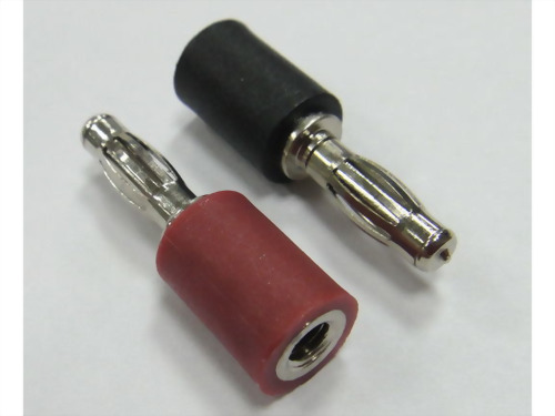 Banana Plug, Screw Type. (Red/Black)