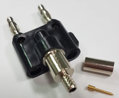 Double Banana Plug, Crimp Type