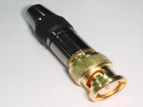 BNC Plug, Tin Plated-Nickel Handle