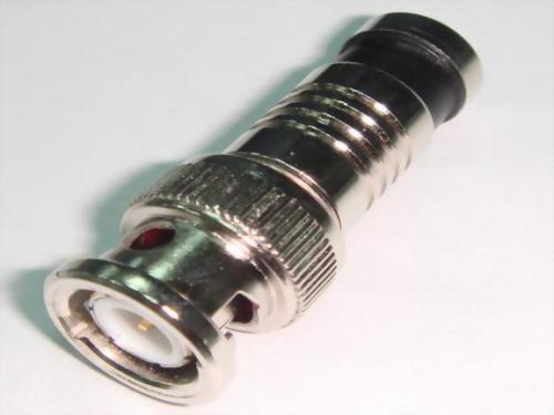 BNC MALE COMPRESSION TYPE, RG6. (50 OHM/75 OHM)