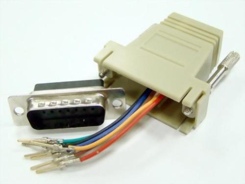 RJ45 (Jack) To DB15P Male