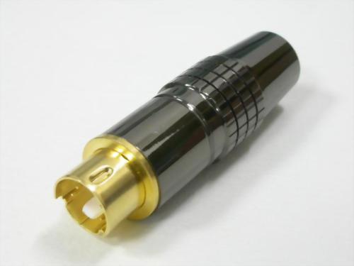 MINI DIN PLUG, SOLDER TYPE (4P,6P,8P). FOR 6,8MM CABLE