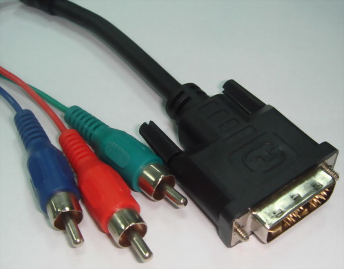 DVI MALE (18+5) 3 X RCA PLUGS DVI MALE (18+5) 3 X RCA PLUGS