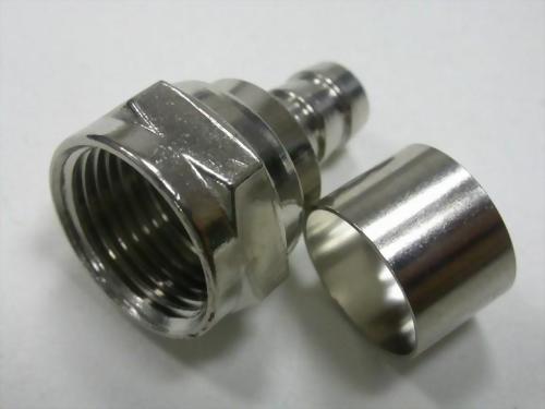 F CRIMP ON W/RING (58U, 59U, RG6)