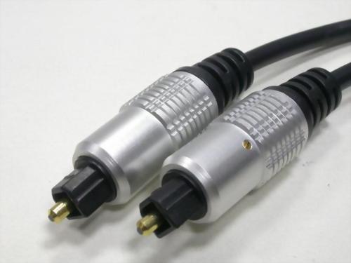 TOSLINK PLUG TO PLUG, ALUMINUM HANDLE(5, 6MM CABLE)