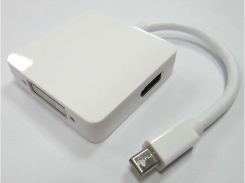 Mini DisplayPort Male - HDMI Female + DVI Female + DisplayPort Female Mini DisplayPort Male - HDMI Female + DVI Female + DisplayPort Female