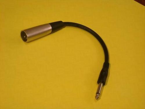 6.3MM MONO PLUG-3P MIC MALE