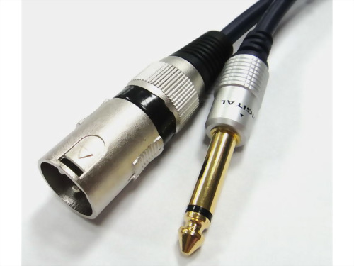 6.3mm Mono Plug - 3P MIC Male