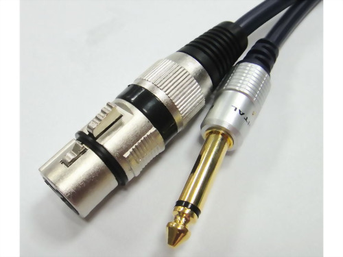 6.3mm Mono Plug - 3P MIC Female