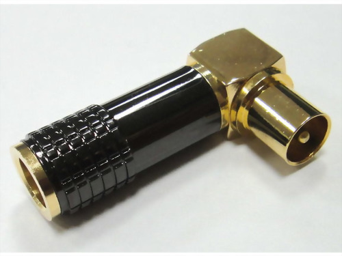 Right Angle PAL Plug, Black Handle For 7, 8mm Cable