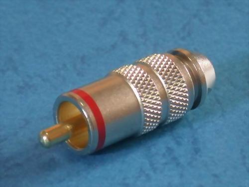 RCA PLUG CHROME PLATED FOR 5,6MM CABLE RCA PLUG CHROME PLATED FOR 5,6MM CABLE