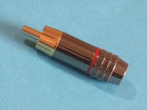 RCA PHONE PLUG FOR 4MM CABLE, TIN PLATED-NICKEL