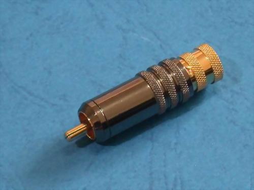 RCA PHONE PLUG FOR 8,9MM CABLE, SCREW TYPE, TIN PLATED-NICKEL