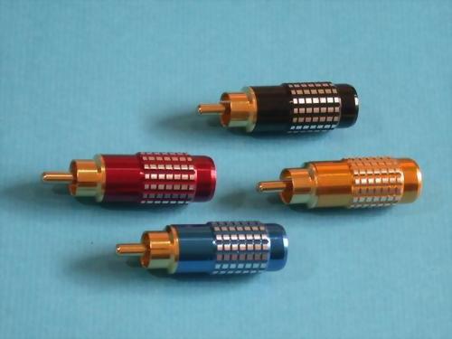 RCA PLUG FOR 5,6,8MM CABLE (RED,BLACK,BLUE,YELLOW)