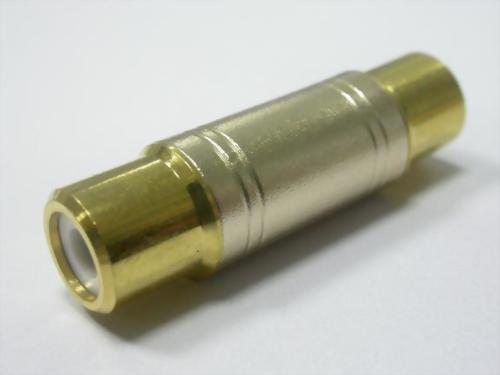 RCA JACK TO RCA JACK, ALUMINUM BODY