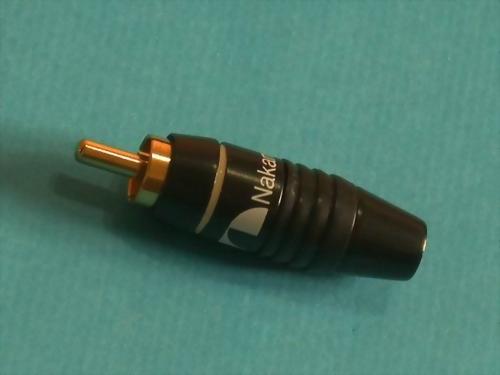 RCA PHONE PLUG BLACK PLATED FOR 6MM CABLE