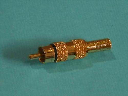 RCA PHONE PLUG GOLD PLATED FOR 4,5MM CABLE