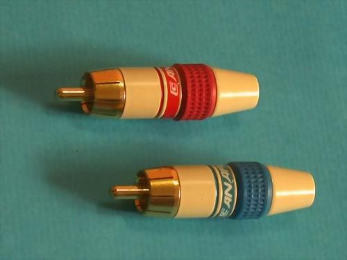 RCA PHONE PLUG GRAY PLATED FOR 5,6MM CABLE