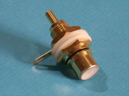 RCA JACK CHASSIS MOUNT, W/ WASHER