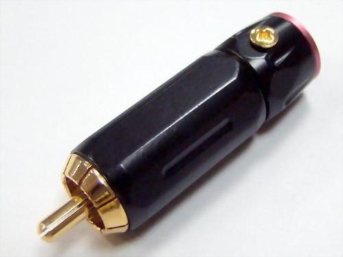 RCA Plug For 8, 9mm Cable, Black Spray Paint