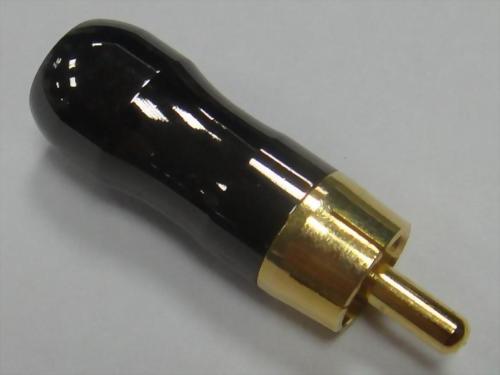 RCA Phone Plug, Tin Plated-Nickel Handle, For 6mm Cable