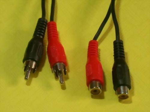 2XRCA PHONO PLUGS-2XRCA PHONO JACKS