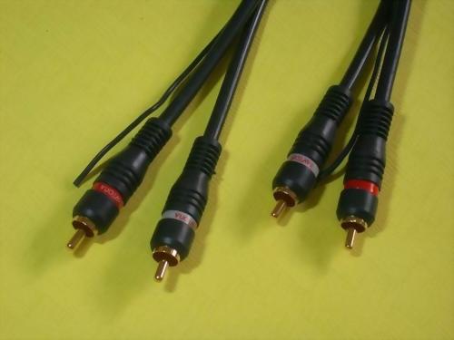 2XRCA PLUGS-2XRCA PLUGS, W/SIGNAL WIRE