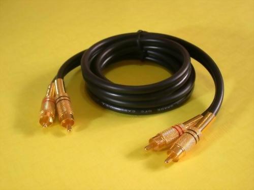 2XRCA PHONO PLUGS-2XRCA PHONO PLUGS, GOLD PLATED