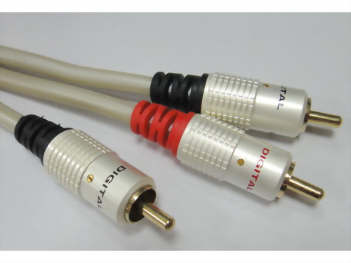 RCA Plug - 2xRCA Plugs, Pearl White