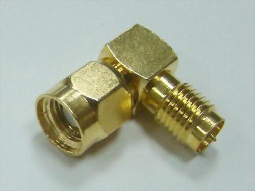 Right Angle R/P SMA Male To R/P SMA Female