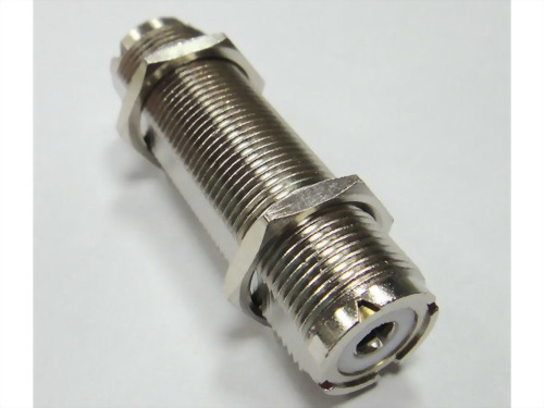 UHF Double Females Bulkhead, W/ Teflon Insulation