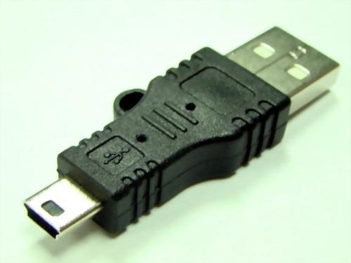 USB A Male-mini USB "B" 5P Male